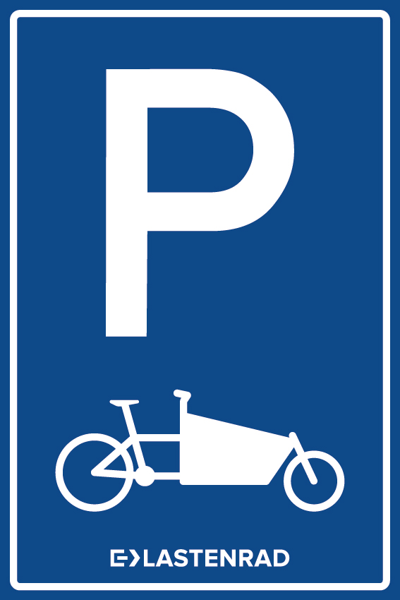 Lastenradparkplatzschild